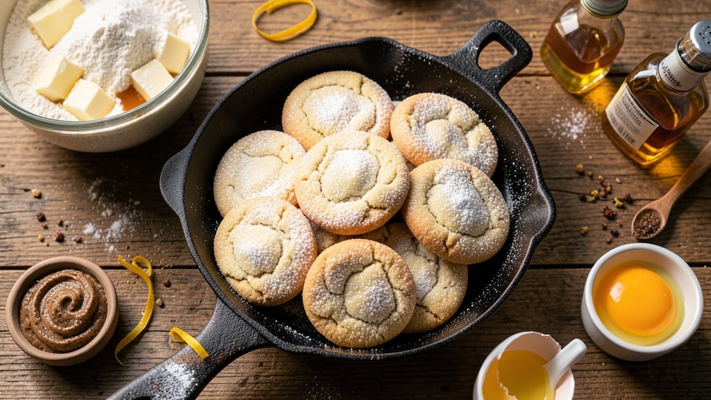 Cast Iron Sugar Cookie Recipe: Foil-Sealed Crunch With Vanilla Bean Swirls