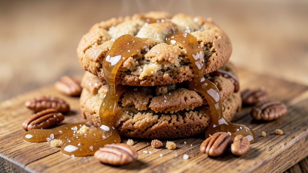 Caramel Crumbl Cookie Recipe: Foolproof Sandpaper Crunch With Caramel Rivers