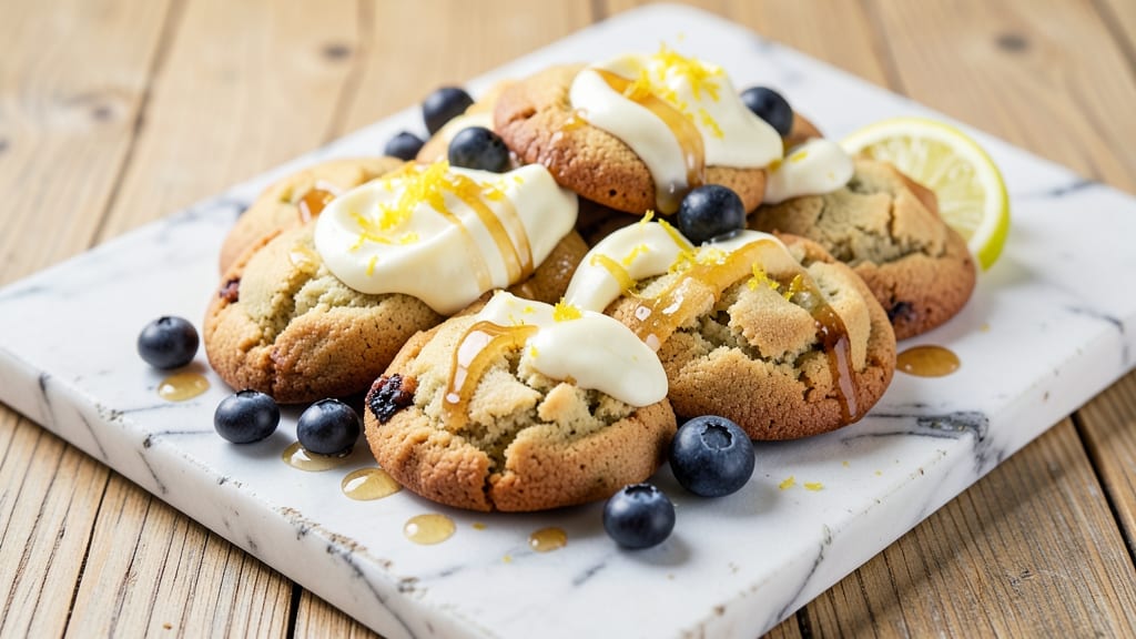 Blueberry Lemon Cheesecake Cookie Recipe: Zesty Citrus Burst and Jammy Berries
