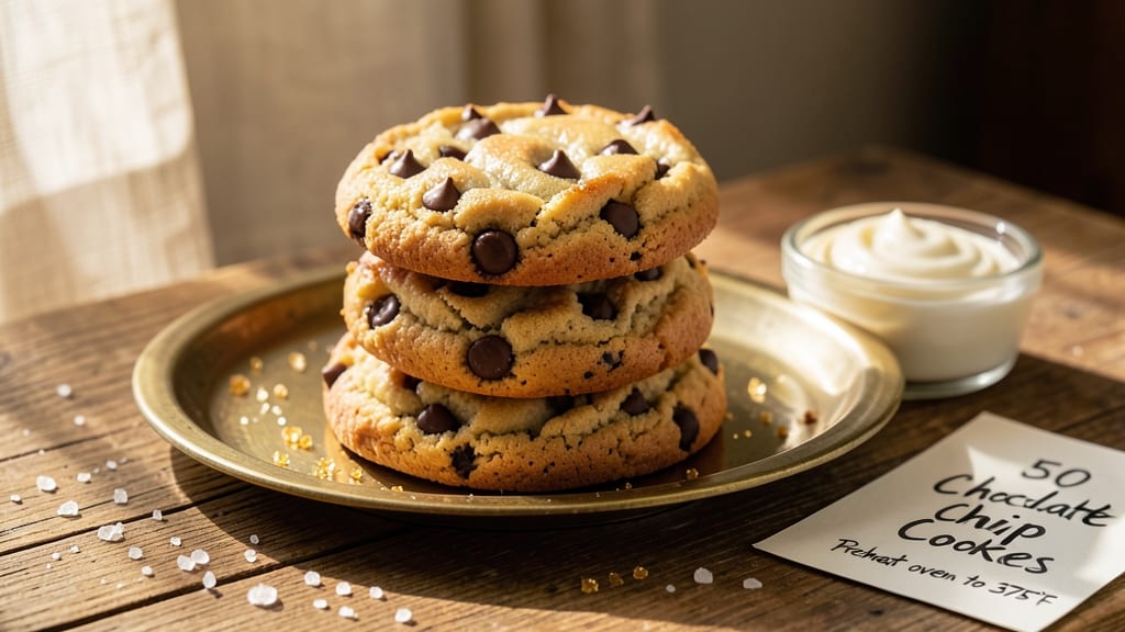 50 Chocolate Chip Cookie Recipe: Cold Butter Swirls for Sandpaper Crunch