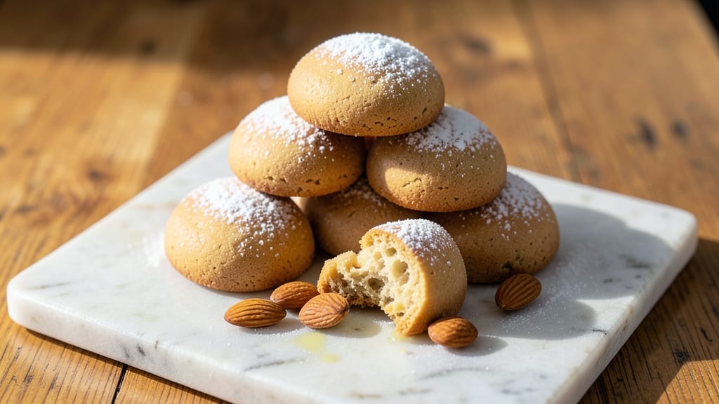Authentic Italian Amaretti Cookie Recipe: Almond-Infused Crunch With Vanilla Heart