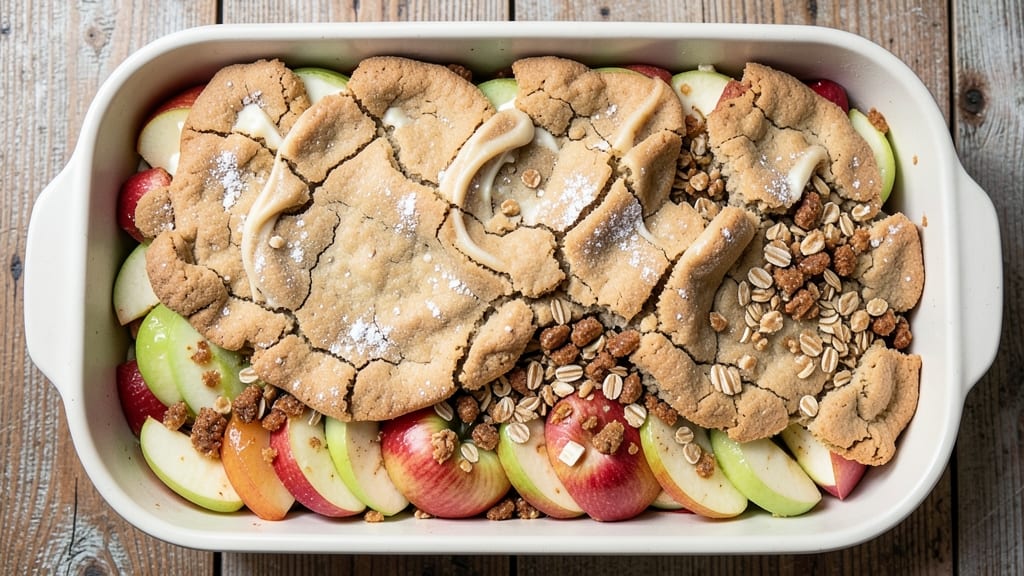 Apple Crisp Recipe With Sugar Cookie Dough: Warm Spiced Topping Over Chewy Dough Layers