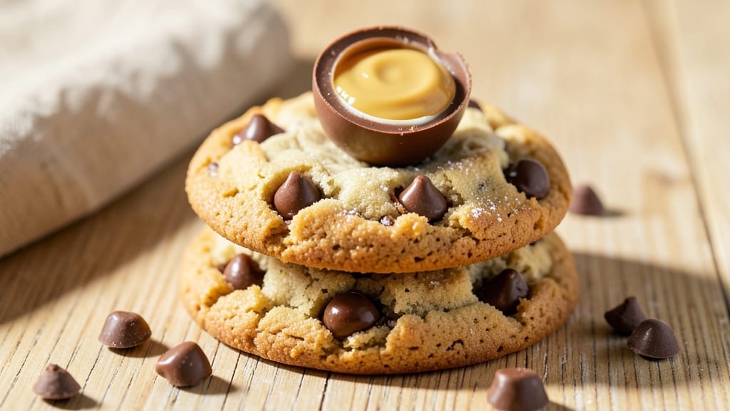 Cadbury Egg Chocolate Chip Cookie Recipe: Crunchy Centers with Hidden Chocolate Bombs