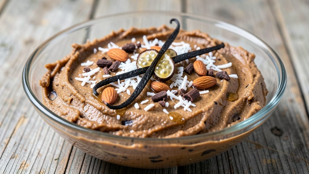 Raw Vegan Chocolate Chip Cookie Dough Recipe: Chilled Vanilla Bean Streaks and Nutty Crunch