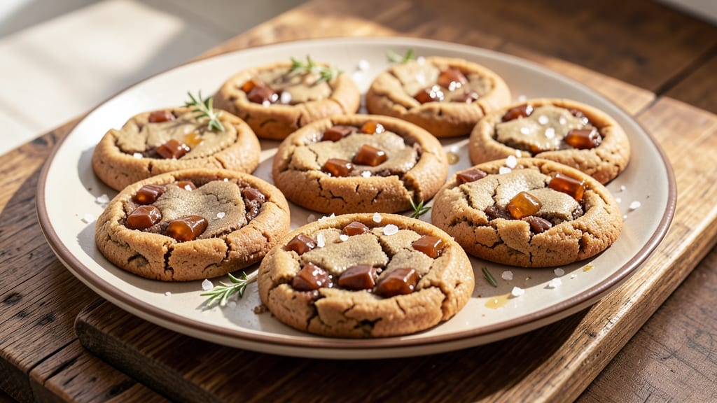 Chewy Toffee Cookie Recipe: Fudgy Cocoa Bites with Crunchy Caramel Ribbons