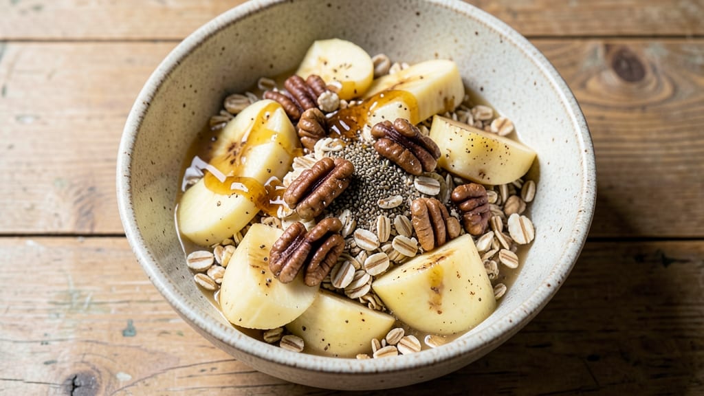 Banana Nut Oatmeal Cookie Recipe: Chewy Centers and Crunchy Nut Topping