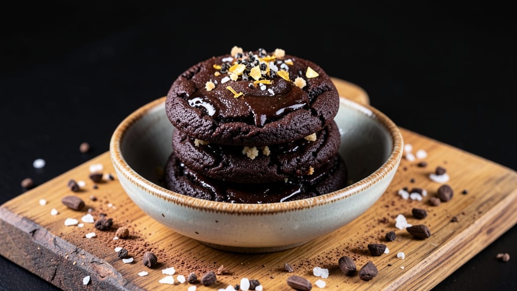 Black Cookie Recipe: Deep Chocolate Crunch With Vanilla Bean Swirls