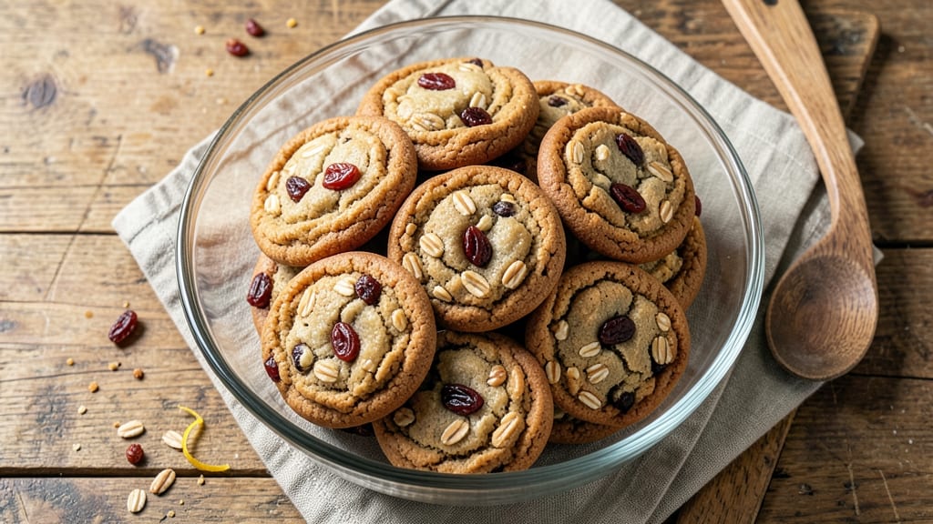 1 Dozen Oatmeal Raisin Cookie Recipe: Chewy Hearts and Warm Spiced Raisins