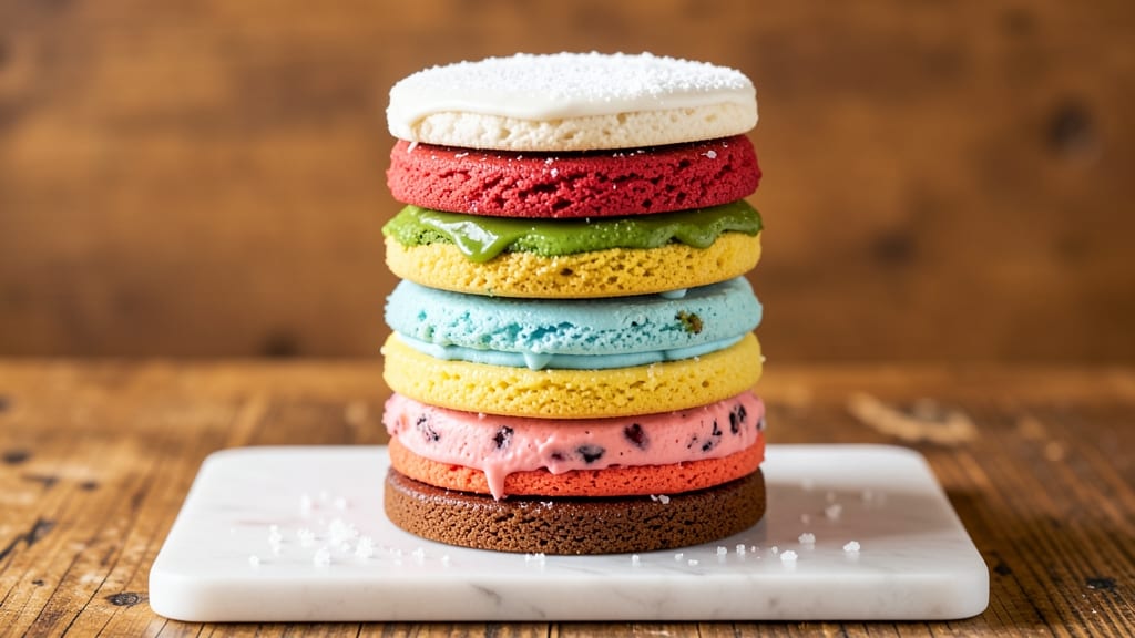 7 Layer Rainbow Cookie Recipe: Vibrant Swirls and Crunchy Layers