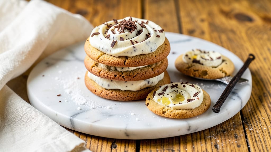 Anthony's Cookies and Cream Cookie Recipe: Vanilla Bean Swirls That Stay Piped High