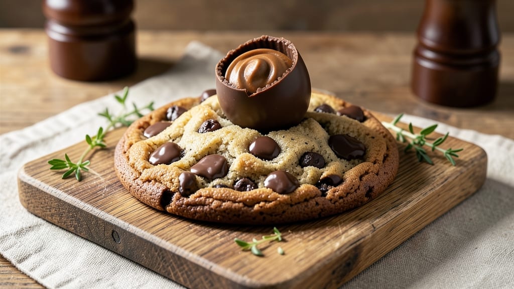 Chocolate Chip Cookie and Reese's Peanut Butter Cup Recipe: Double-Layered Bliss in One Bite